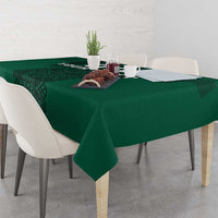 Custom Mexico Football Tablecloth El Tricolor Go Champions Aztec Pattern
