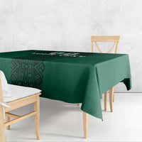 Custom Mexico Football Tablecloth El Tricolor Go Champions Aztec Pattern