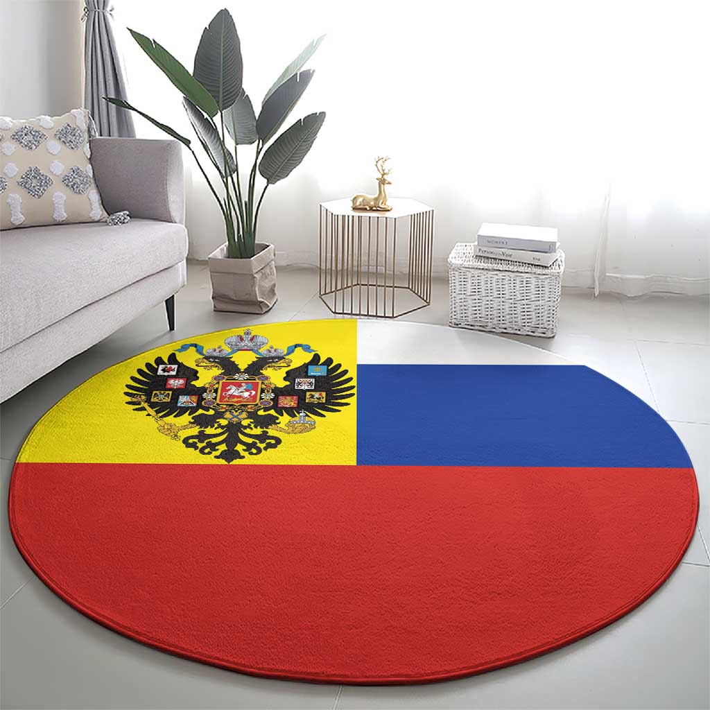 Russian Empire 1721–1917 Round Carpet Flag Style