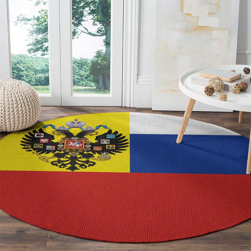 Russian Empire 1721–1917 Round Carpet Flag Style