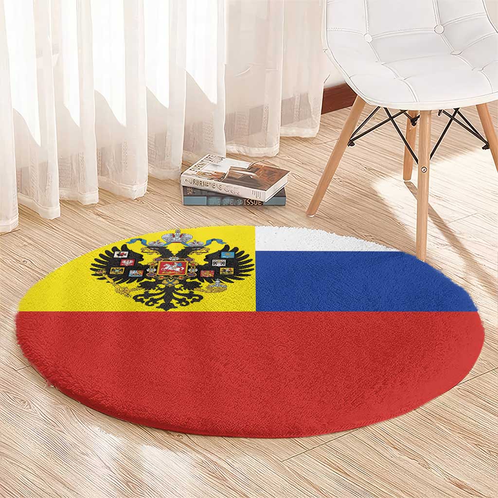 Russian Empire 1721–1917 Round Carpet Flag Style
