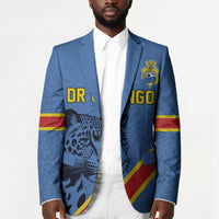 Custom DR Congo Football Blazer Leopard Pride Heritage Edition