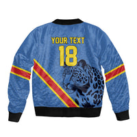 Custom DR Congo Football Bomber Jacket Leopard Pride Heritage Edition