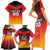 Custom Germany Football Family Matching Short Sleeve Bodycon Dress and Hawaiian Shirt Special Flag Style - Wonder Print Shop