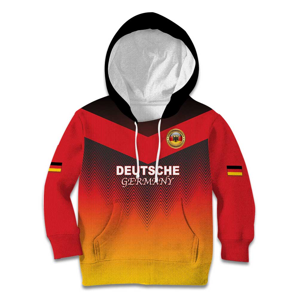 Custom Germany Football Kid Hoodie Special Flag Style - Wonder Print Shop