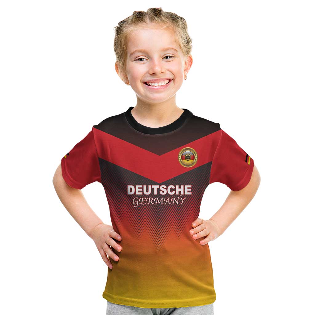 Custom Germany Football Kid T Shirt Special Flag Style - Wonder Print Shop