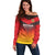 Custom Germany Football Off Shoulder Sweater Special Flag Style - Wonder Print Shop