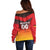 Custom Germany Football Off Shoulder Sweater Special Flag Style - Wonder Print Shop