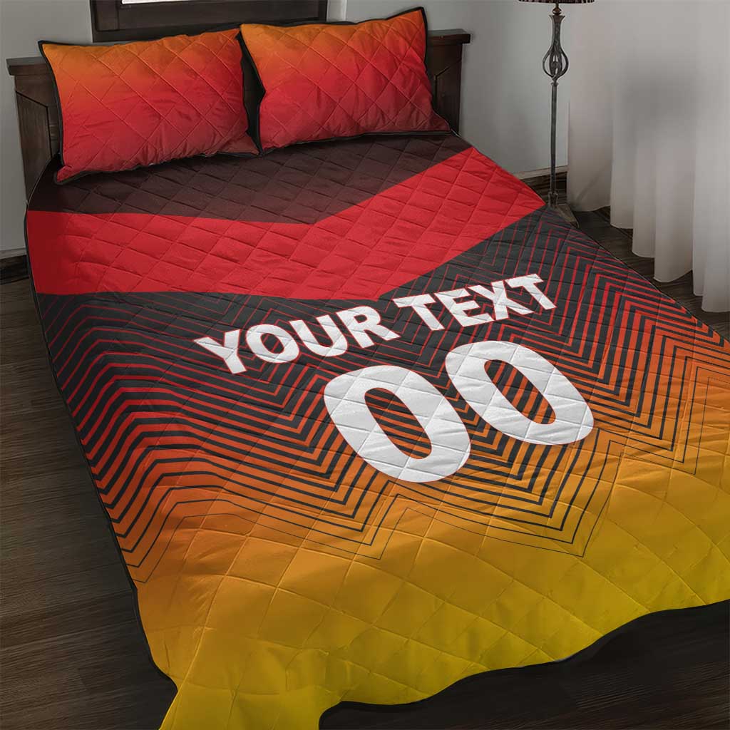 Custom Germany Football Quilt Bed Set Special Flag Style