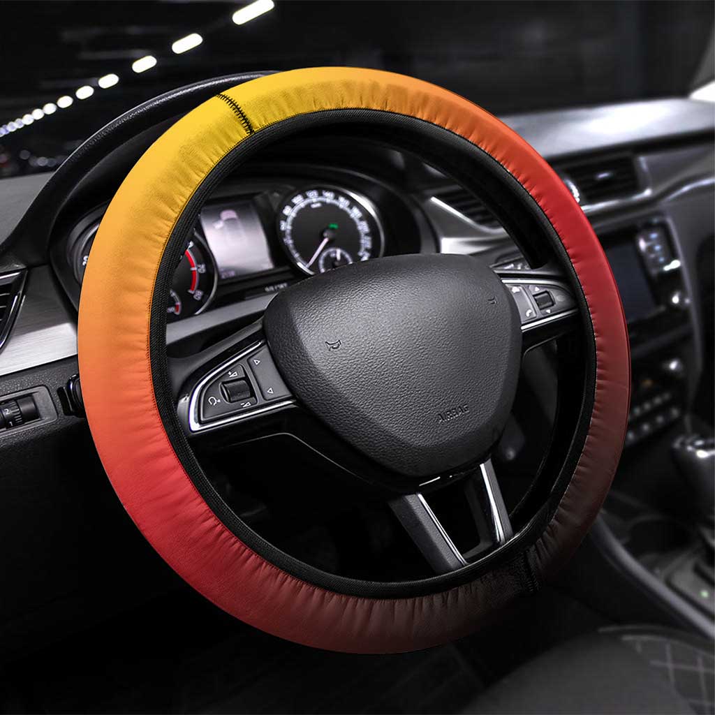 Germany Football Steering Wheel Cover Special Flag Style