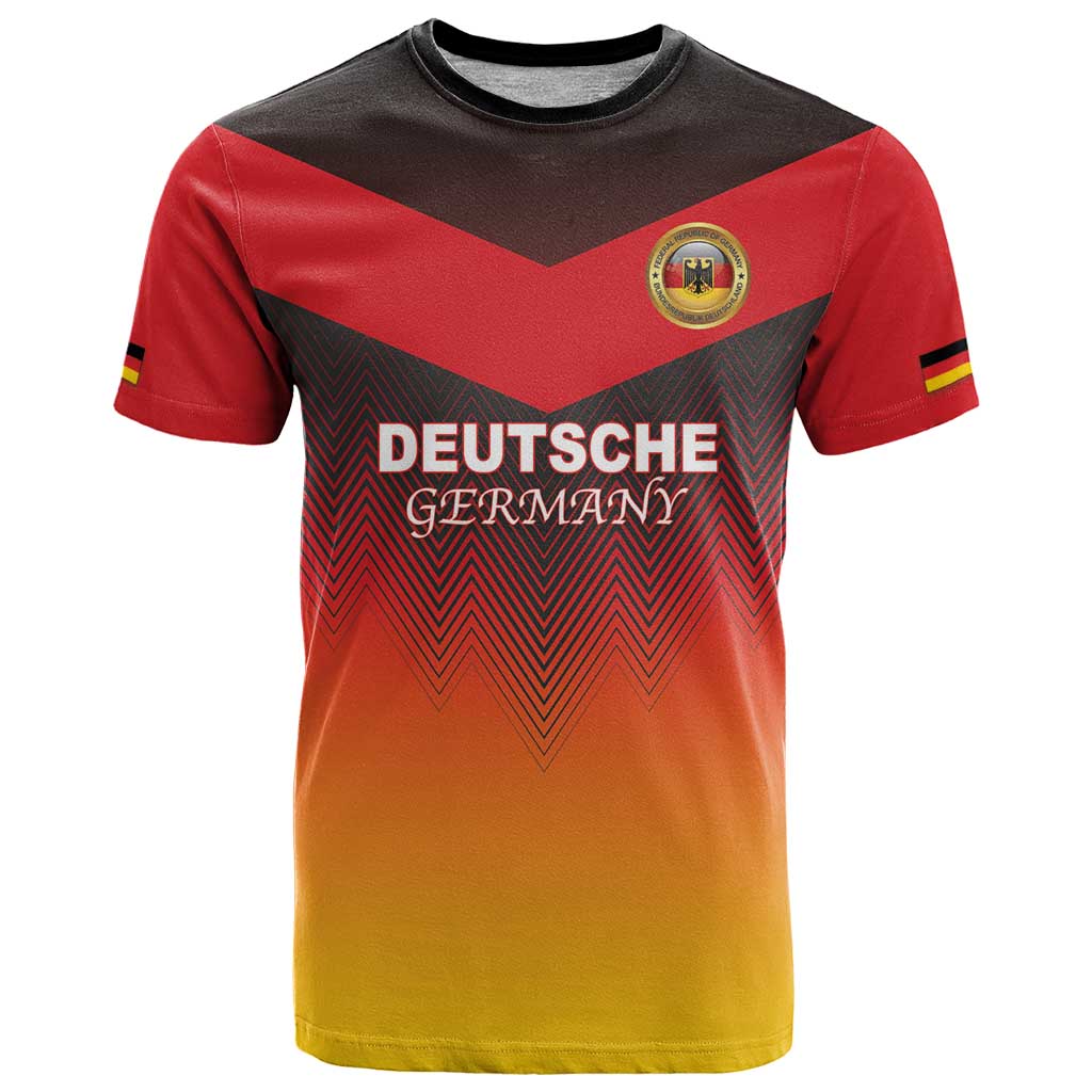 Custom Germany Football T Shirt Special Flag Style