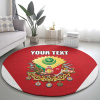 Personalized Ottoman Empire 1299-1922 Round Carpet Flag Color Inspiration - Wonder Print Shop