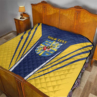 Personalized Swedish Empire 1611-1721 Quilt Flag Color Inspiration - Wonder Print Shop