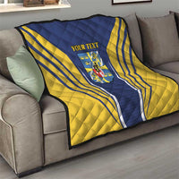 Personalized Swedish Empire 1611-1721 Quilt Flag Color Inspiration - Wonder Print Shop