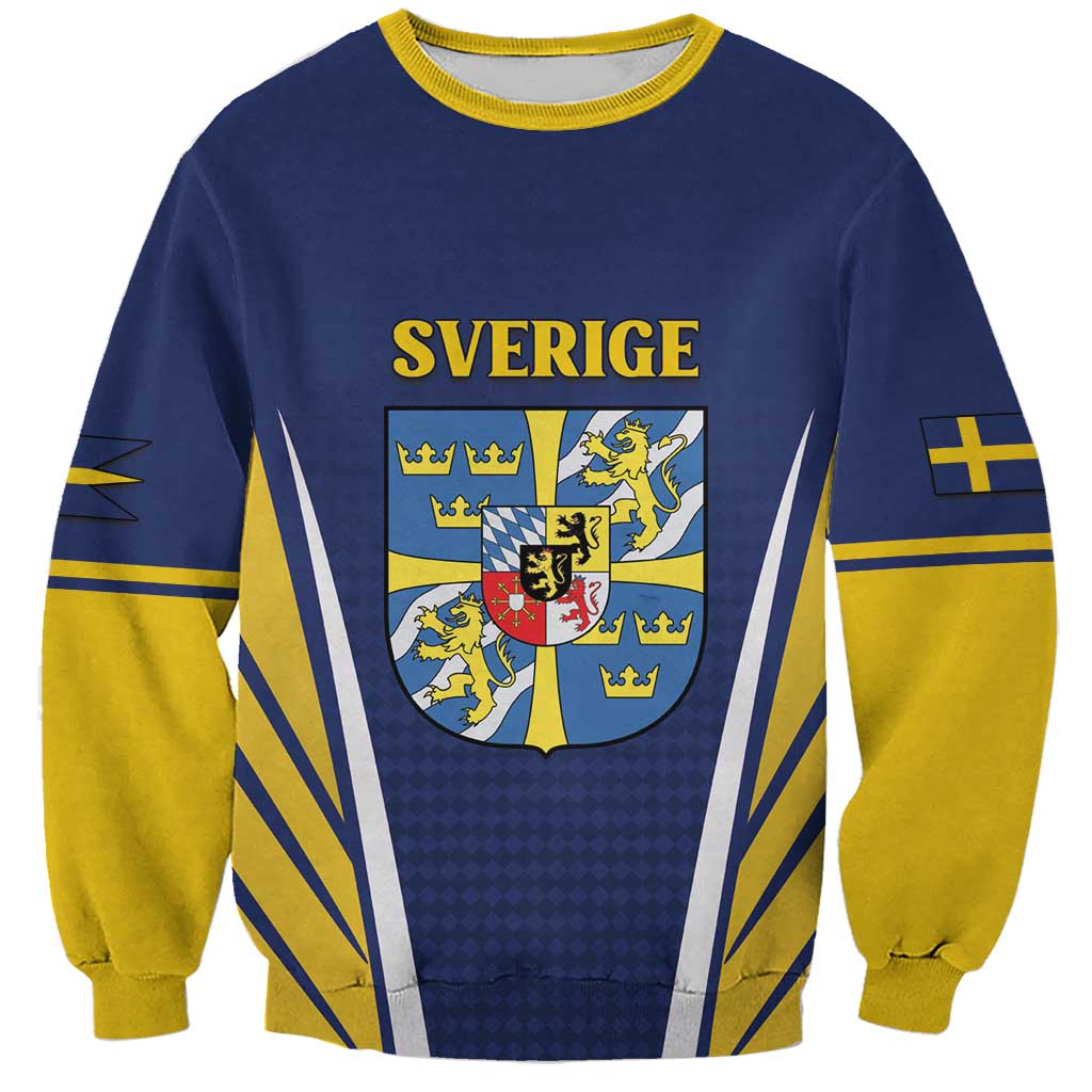 Personalized Swedish Empire 1611-1721 Sweatshirt Flag Color Inspiration - Wonder Print Shop