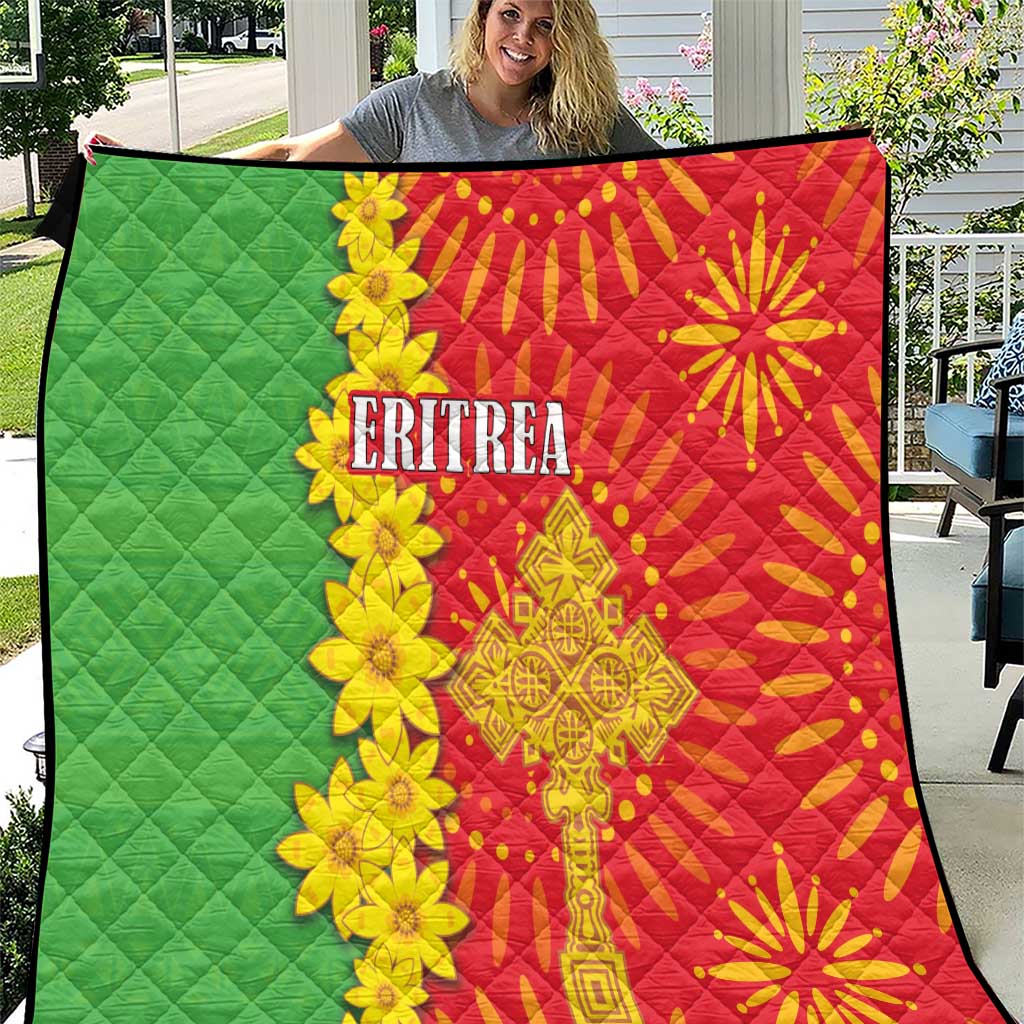 Eritrea Enkutatash Dashiki Quilt With Folk Pattern