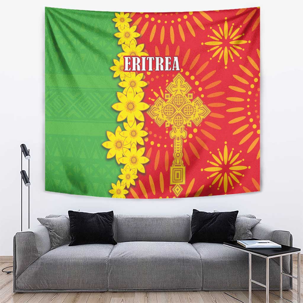 Eritrea Enkutatash Dashiki Tapestry With Folk Pattern