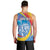 Aruba Lion Roaring Men Tank Top With Coat Of Arms - Wonder Print Shop