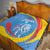 Aruba Lion Roaring Quilt With Coat Of Arms