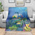 Aruba Sea Turtle Blanket Underwater Landscape