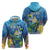 Aruba Sea Turtle Zip Hoodie Underwater Landscape - Wonder Print Shop