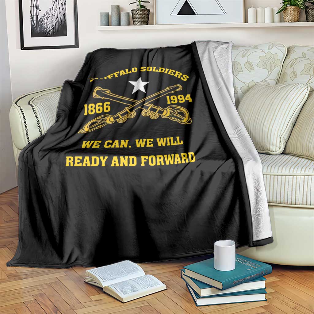 Buffalo Soldier Blanket We Can We Will Ready And Forward