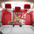 Personalized Luxembourg Goldcrest Regulus Back Car Seat Cover Red Roses