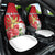 Personalized Luxembourg Goldcrest Regulus Car Seat Cover Red Roses