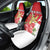 Personalized Luxembourg Goldcrest Regulus Car Seat Cover Red Roses