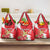 Personalized Luxembourg Goldcrest Regulus Grocery Bag Red Roses