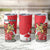 Personalized Luxembourg Goldcrest Regulus Tumbler Cup Red Roses - Wonder Print Shop