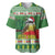 Suriname Christmas Baseball Jersey Lesser Kiskadee With White Jungle Geranium - Wonder Print Shop