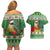 Suriname Christmas Couples Matching Off Shoulder Short Dress and Hawaiian Shirt Lesser Kiskadee With White Jungle Geranium - Wonder Print Shop