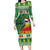 Suriname Christmas Family Matching Long Sleeve Bodycon Dress and Hawaiian Shirt Lesser Kiskadee With White Jungle Geranium - Wonder Print Shop