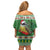 Suriname Christmas Family Matching Off Shoulder Short Dress and Hawaiian Shirt Lesser Kiskadee With White Jungle Geranium - Wonder Print Shop