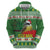 Suriname Christmas Hoodie Lesser Kiskadee With White Jungle Geranium - Wonder Print Shop