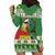 Suriname Christmas Hoodie Dress Lesser Kiskadee With White Jungle Geranium - Wonder Print Shop