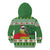 Suriname Christmas Kid Hoodie Lesser Kiskadee With White Jungle Geranium - Wonder Print Shop