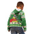 Suriname Christmas Kid Hoodie Lesser Kiskadee With White Jungle Geranium - Wonder Print Shop