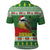 Suriname Christmas Polo Shirt Lesser Kiskadee With White Jungle Geranium