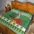 Suriname Christmas Quilt Lesser Kiskadee With White Jungle Geranium - Wonder Print Shop