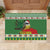 Suriname Christmas Rubber Doormat Lesser Kiskadee With White Jungle Geranium - Wonder Print Shop