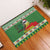 Suriname Christmas Rubber Doormat Lesser Kiskadee With White Jungle Geranium - Wonder Print Shop