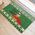 Suriname Christmas Rubber Doormat Lesser Kiskadee With White Jungle Geranium - Wonder Print Shop