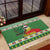 Suriname Christmas Rubber Doormat Lesser Kiskadee With White Jungle Geranium - Wonder Print Shop