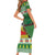 Suriname Christmas Short Sleeve Bodycon Dress Lesser Kiskadee With White Jungle Geranium - Wonder Print Shop