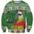 Suriname Christmas Sweatshirt Lesser Kiskadee With White Jungle Geranium - Wonder Print Shop