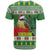 Suriname Christmas T Shirt Lesser Kiskadee With White Jungle Geranium - Wonder Print Shop