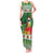 Suriname Christmas Tank Maxi Dress Lesser Kiskadee With White Jungle Geranium - Wonder Print Shop