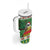 Suriname Christmas Tumbler With Handle Lesser Kiskadee With White Jungle Geranium - Wonder Print Shop